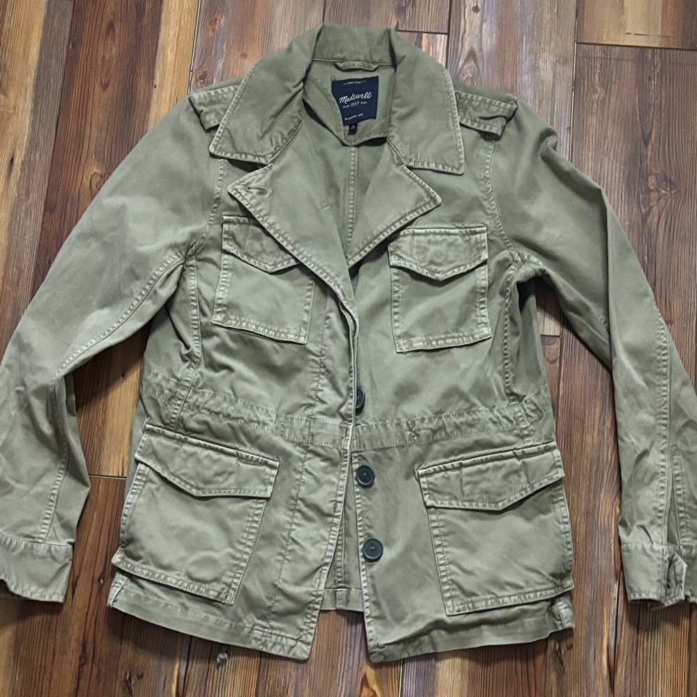 Madewell Olive Green Military Field Style Jacket medium